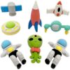 Astronaut Outer Space Solar Pattern Erasers - Set of 4 for Birthday Gifts for Kids (Total 16 Erasers) for Birthday Return Gifts - Image 3