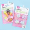91 Pack of 2 Cupcakes and Ice- Cream Erasers for Kids Stationery for Girls Erasers Set Gift Pack Birthday Gift for Kids Party Favors Return Gift Food Dessert Erasers Set 9 Pcs. - Image 2