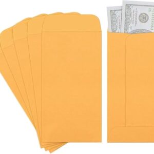4.5 BROWN Tear-Resistant Paper Cheque Size Envelope for Home & Office Mailing | Versatile & Secure Business mailing envelopes-Pack of (Pack of 20]