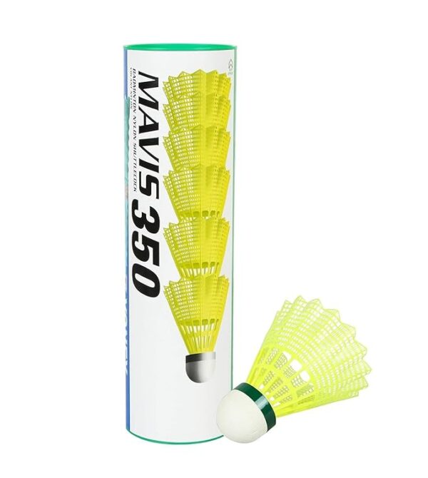 350 Green Cap Nylon Shuttlecock (Yellow)