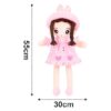 Webby Plush Cute and Huggable Doll Stuffed Toys | Soft Doll | Return Gift for Birthday | Adorable Gift for Toddler and Baby Girls, 55CM (Pink) - Image 2