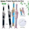 Toyshine 12 Pieces Mermaid Shape Pen Vintage Key Gel Ink Pens Cute Fancy Ballpoint Pens Black Fine Point Pen for Office Stationary School Supplies Birthday Party Favor Return Gift
