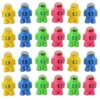 Pencil Space Sharpener/Astronaut Shape Sharpener wuth Eraser for Girls Boys Stationary for Kids/B’Day Return Gifts (24 Pcs) Visit the - Image 2