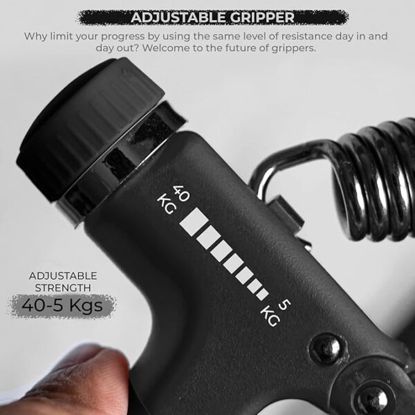 Boldfit Adjustable Hand Grip Strengthener, Hand Gripper for Men & Women for Gym Workout Hand Exercise Equipment to Use in Home for Forearm Exercise, Finger Exercise Power Gripper - Image 2