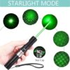 COOLCOLD Laser Light | USB Rechargeable Green, Laser Pointer | Long-Range, Laser Light Powerful | for Party, Disco Light Adjustable Mode, 2000m Handheld Laser Pen, Suitable for Camping, Hiking (Green) - Image 3