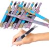 Toyshine 12 Pieces Mermaid Shape Pen Vintage Key Gel Ink Pens Cute Fancy Ballpoint Pens Black Fine Point Pen for Office Stationary School Supplies Birthday Party Favor Return Gift - Image 2